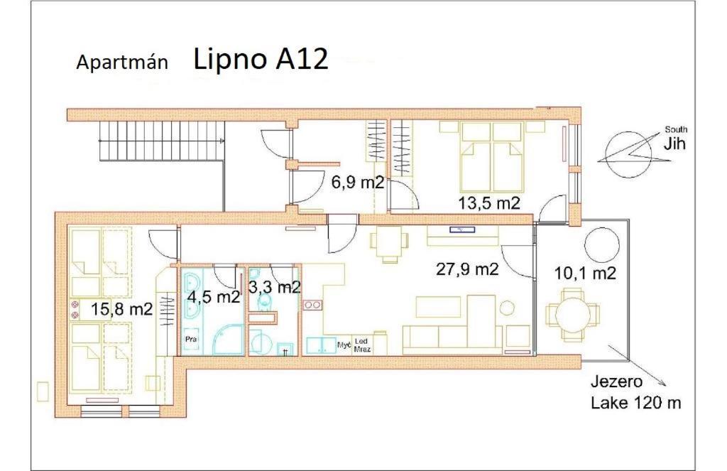 Apartman Lipno A12 ليبنو ناد فلتافو المظهر الخارجي الصورة